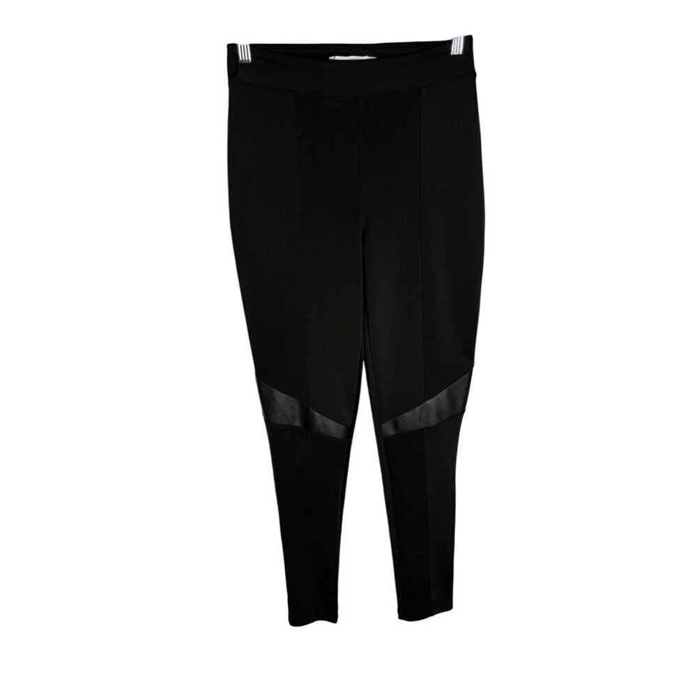 Anne Fontaine Naidy Leggings with Vegan Leather-sz Small